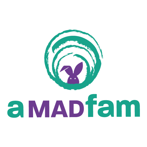 aMADfam logo. Rabbit is welcoming you to Wonderland.